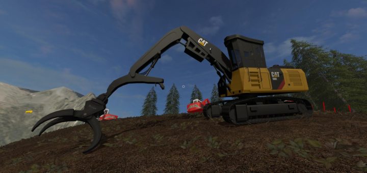 Мод CAT 568 LOGGING MACHINES V1.0 FS17