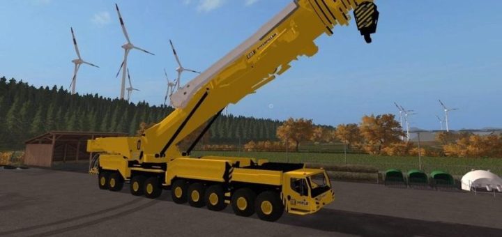 Мод кран CATERPILLAR CRANE V 1.0 Farming Simulator 2017