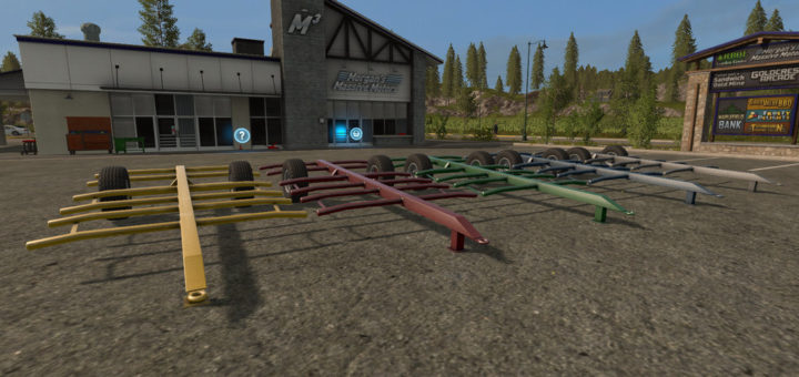 Мод прицеп HOME MADE BALE TRAILER V1.0.0.0 Farming Simulator 2017