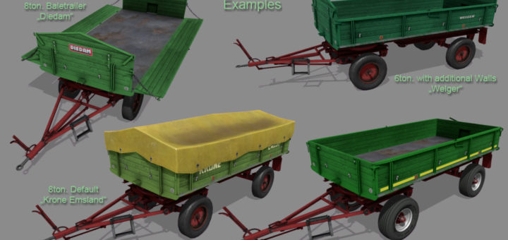 Мод ПАК прицепы OLD FASHIONED TIPPER V1.0.0.0 FS17