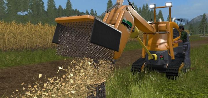 Мод корчеватель пней ROGNEUSE WERMEER V1.1 FS17