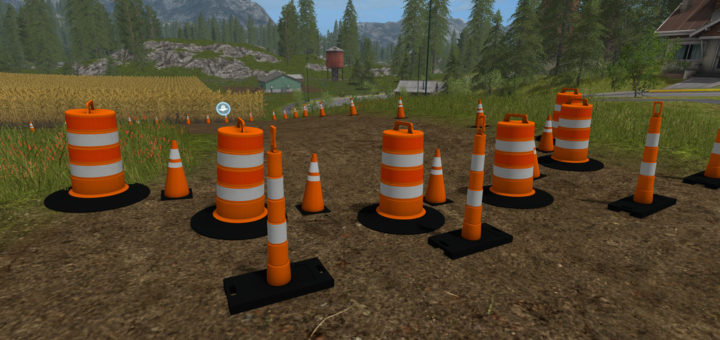 Мод ПАК Traffic Cones Pack FS17