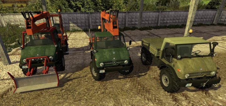Мод ПАК Unimog U-406 Pack dynamicHoses 2.0.0 Farming Simulator 2017
