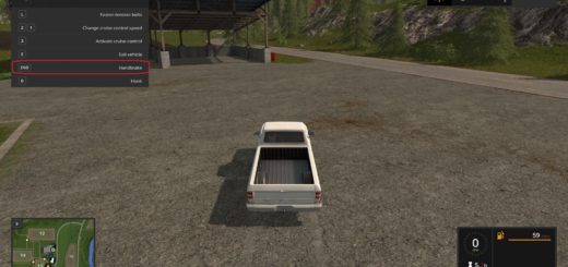 Мод скрипт Handbrake v1.0 Farming Simulator 2017