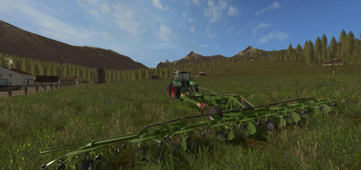 Мод сеноворошилка FENDT TWISTER V1.0 Farming Simulator 17