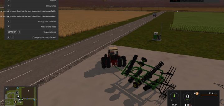 Мод плуг JOHN DEERE 220 DISK PLOW V1.0 Farming Simulator 17