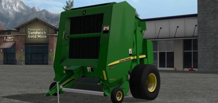 Мод тюкопресс JOHN DEERE 568 V1.1 FS17