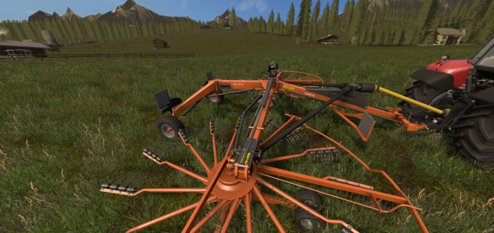 Мод валковая жатка KUBOTA RA 2072 V1.0 Farming Simulator 2017