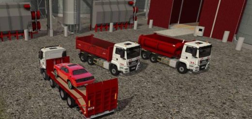 Мод ПАК грузовиков MAN TGS 6X4 BENNE V1.0 FS17