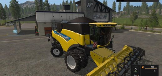 Мод комбайн NEW HOLLAND CR 5.85 EVO V1.0 Farming Simulator 2017
