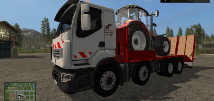 Мод RENAULT TIEFLADER RAMPEN V1.0 Farming Simulator 17