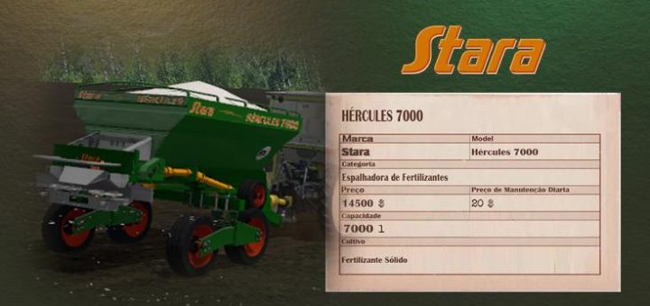 Мод STARA HERCULES 7000 V2.0 Farming Simulator 2017