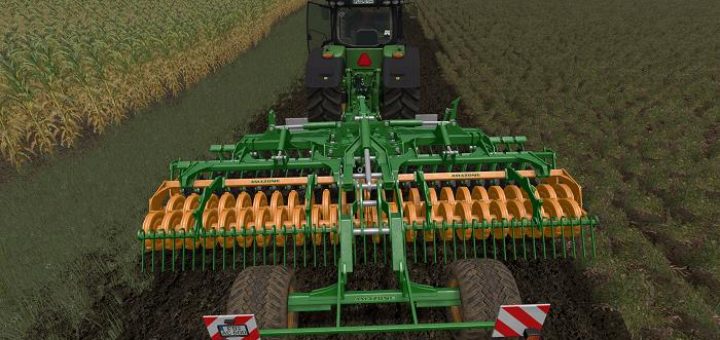 Мод культиватор AMAZONE CATROS 6001 RADFAHRWERK V1.0 Farming Simulator 17