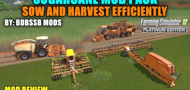 Мод ПАК для сахарного тростника v1.0 Farming Simulator 17