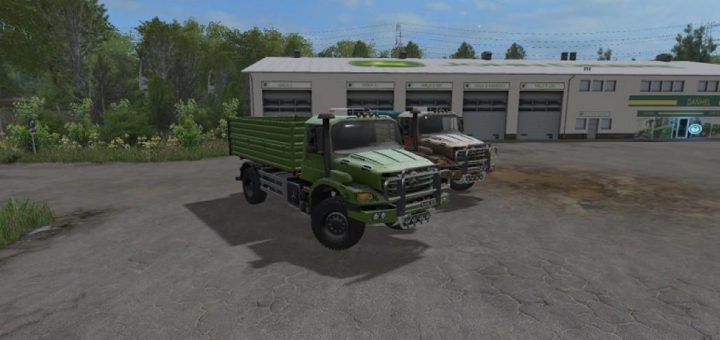 Мод грузовик MB M82 ZETROS DC 4X4 V1.0 Farming Simulator 2017