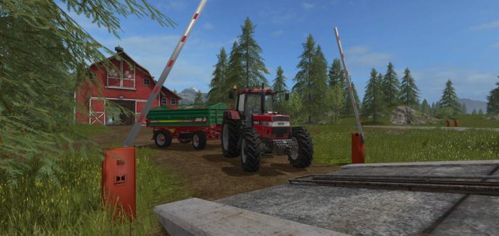 Мод ПАК шлагбаумы PLACEABLE BARRIER V1.0.0.0 Farming Simulator 2017