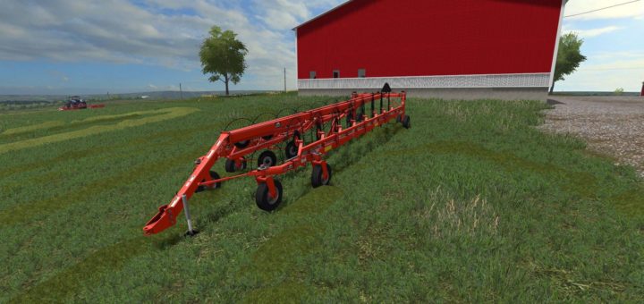 Мод валковая жатка RHINORAKE V1.0 Farming Simulator 17