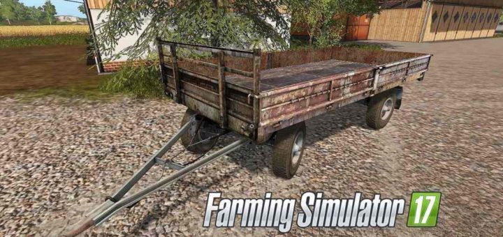 Мод прицеп HL60-02 Pritschenanhänger UAL Farming Simulator 17