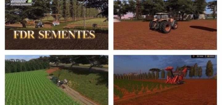 Мод карта FDR SEMENTES PLATINUM EDITION V1.0 Farming Simulator 2017