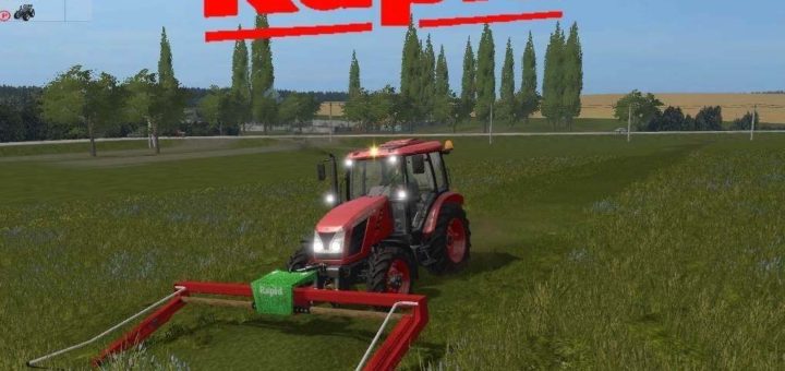 Мод сенокосилка Rapid Portalmaehwerk v1.0 Farming Simulator 17