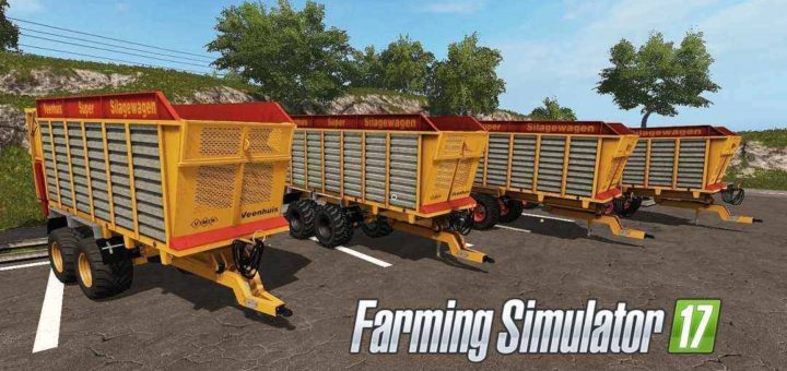 Мод ПАК прицепы Veenhuis SW Pack V1.0 Farming Simulator 2017