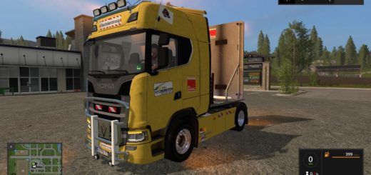 Мод грузовик SCANIA S580 V8 V1.0 FS17