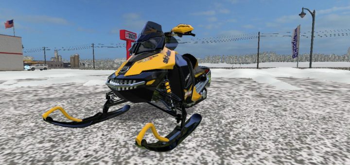 Мод снегоход SKI DOO V1.0 Farming Simulator 17