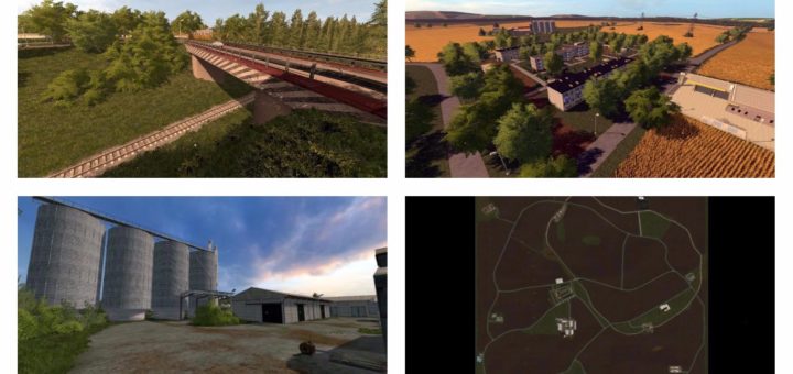 Мод карта AGRO GORALE V1.0.0.1 Farming Simulator 2017