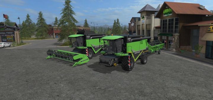 Мод комбайн DEUTZ-FAHR HTS 6095 V1.0.0.1 Farming Simulator 17