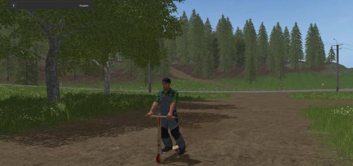 Мод самокат DDR HOLZROLLER V1.0.0.0 Farming Simulator 17