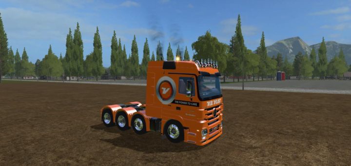 Мод тягач MB VAN DER VLIST V1.0 Farming Simulator 17