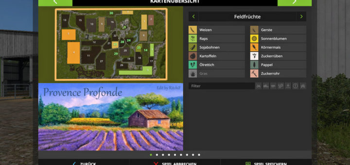 Мод карта PROVENCE PROFONDE V1.0 FS17