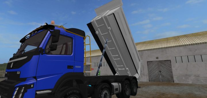 Мод грузовик VOLVO 8X6 V1.0 Farming Simulator 17