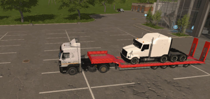 Мод трал FLIEGL LOW LOADER OBJECTATTACHE V1.0 Farming Simulator 2017