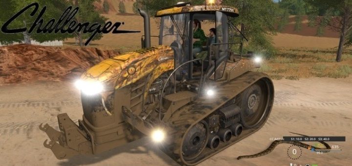 Мод трактор Challenger MT 700E Field Viper v1.1 Farming Simulator 17