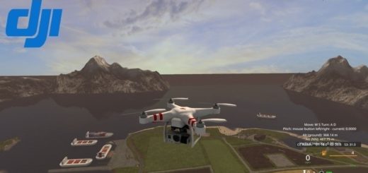 Мод DJI Phantom 2 v3.0 Farming Simulator 2017