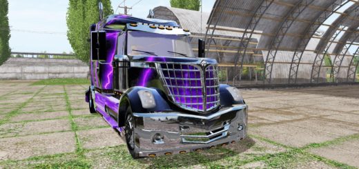 Мод тягач INTERNATIONAL LONESTAR V2.0 Farming Simulator 17
