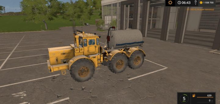 Мод трактор KIROVETS K-701 6X6 CISTERN V1.1 Фарминг Симулятор 2017