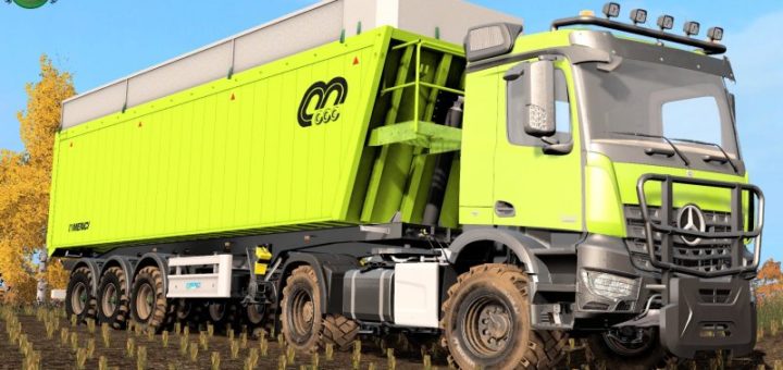 Мод тягач MERCEDES AROCS AGRAR V1.1 FS17