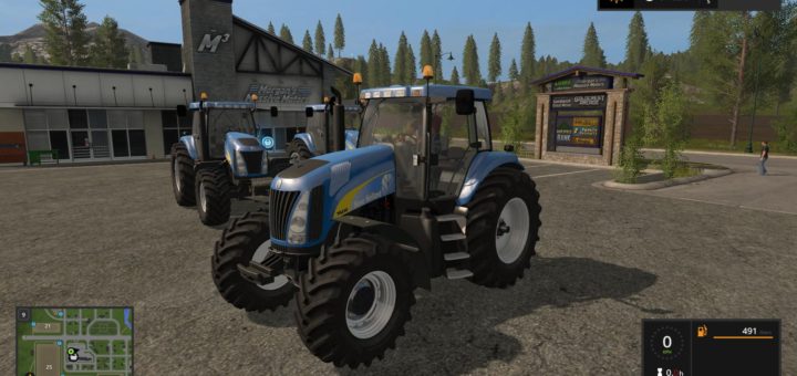 Мод трактор NEW HOLLAND TG200 V4.0 Farming Simulator 17