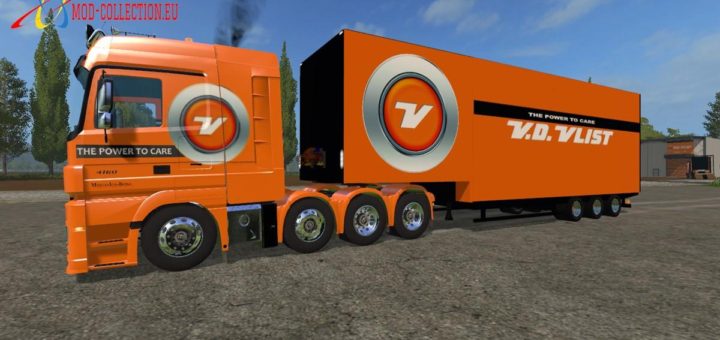 Мод прицеп SEMI TRAILER VAN DER VLIST V1.0 FS17