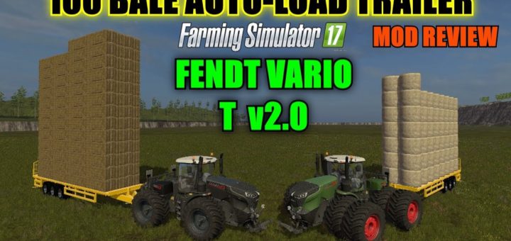 Мод прицеп New Holland 100 AutoLoader v1.0 Farming Simulator 17