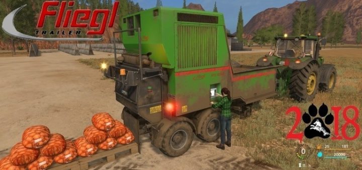 Мод Fliegl PFS 16000 Farming Simulator 2017