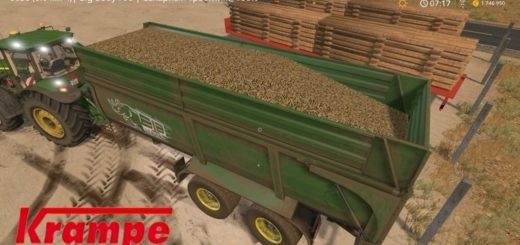 Мод прицеп Krampe BBS 790 v1.0 Farming Simulator 2017