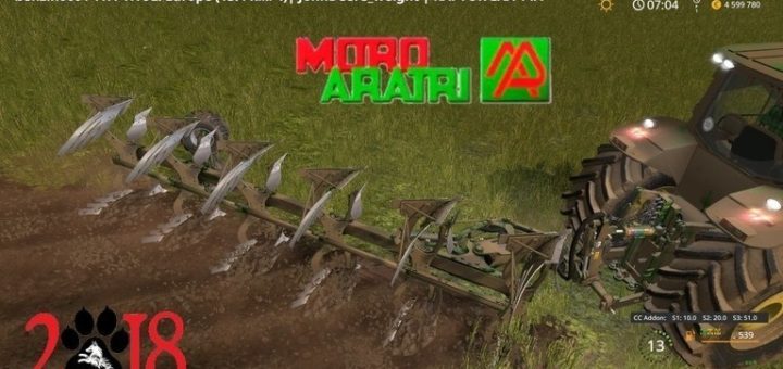 Мод плуг Moro Raptor EXA Farming Simulator 17