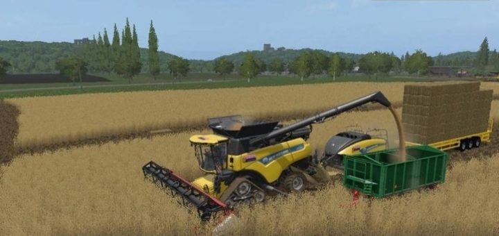 Мод комбайн New Holland 4 in 1 v1.0 Farming Simulator 2017