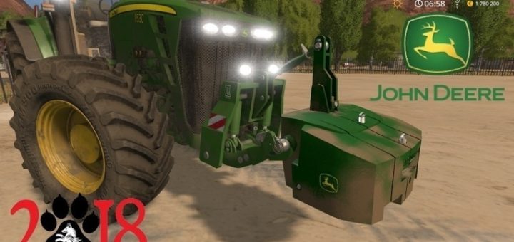 Мод противовес John Deere Easymass v1.0 Farming Simulator 2017