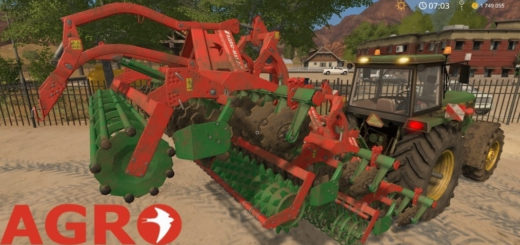 Мод культиватор Agromasz AT 30 v1.0 Farming Simulator 2017