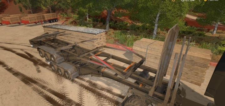 Мод прицеп BBM RT Log Trailers v1.0 FS17
