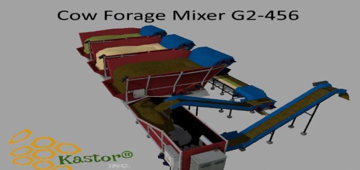 Мод кормосмеситель COW FORAGE MIXER G2-456 V1.0.0.1 Farming Simulator 2017